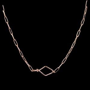 Convertible Brave Paperclip Chain Necklace GOLD